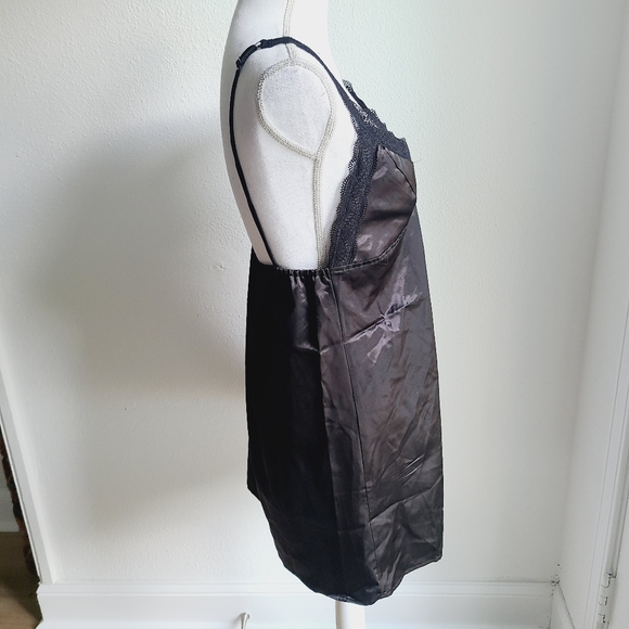 Cozy Rozy Black Lace Night Piece medium NWOT - Picture 2 of 11